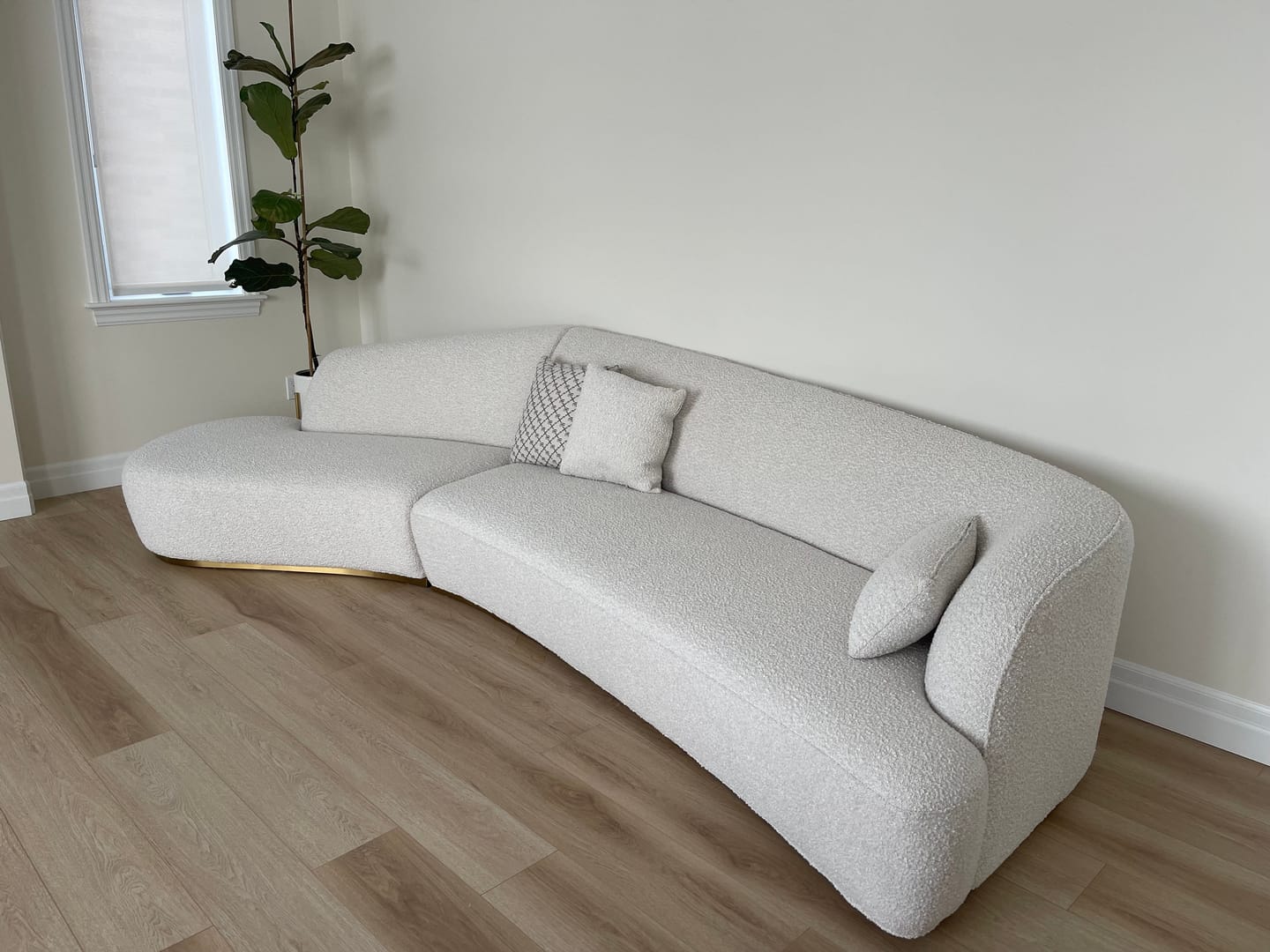 Customer photo review of Reya Form Curved Modular Sectional