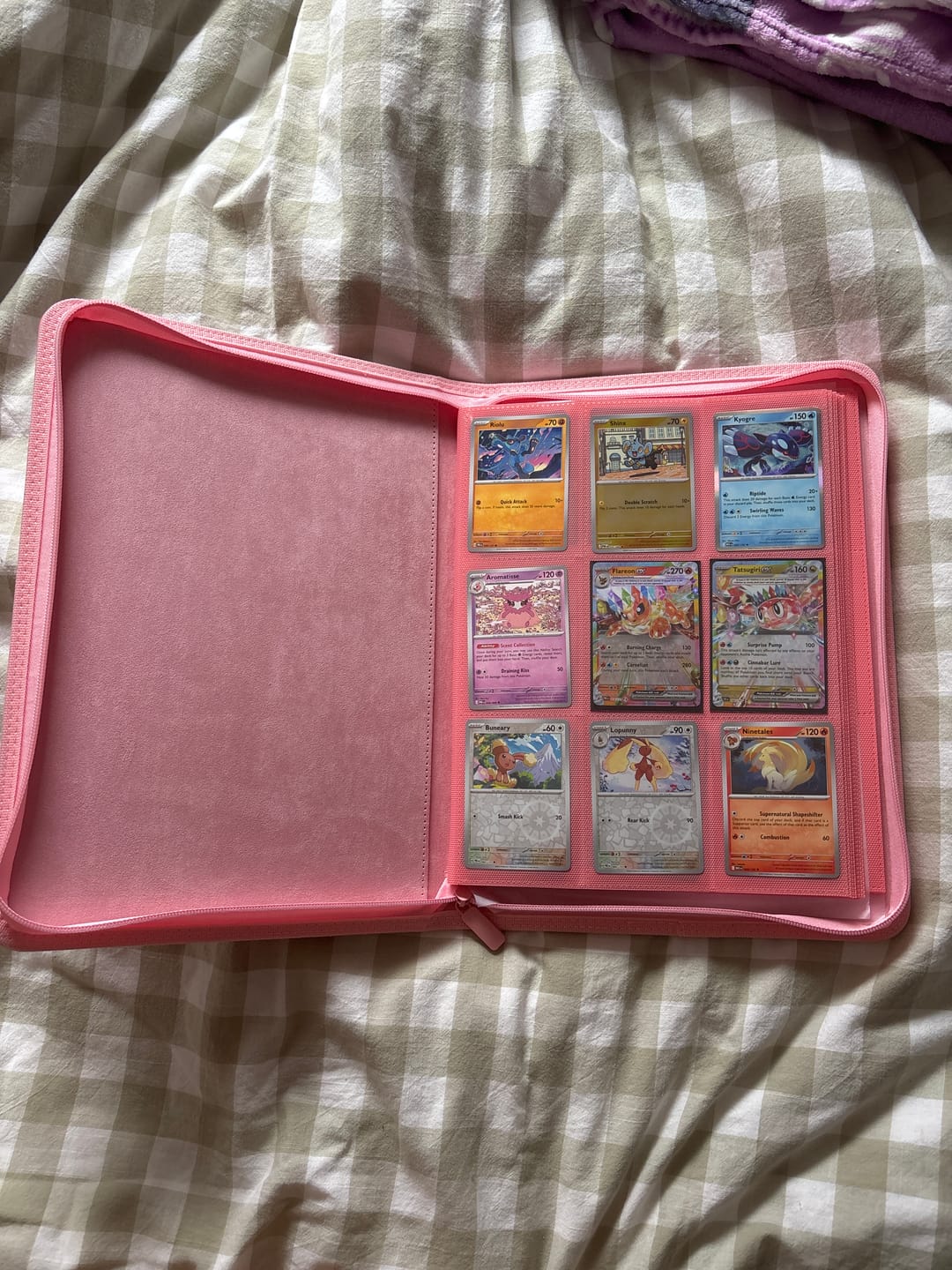 Customer photo review of Cherry Blossom - 9-Pocket Trading Card Binder