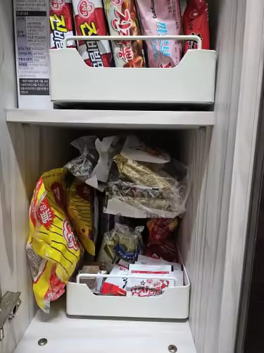 Customer photo review of Pull Out Cabinet Organizer