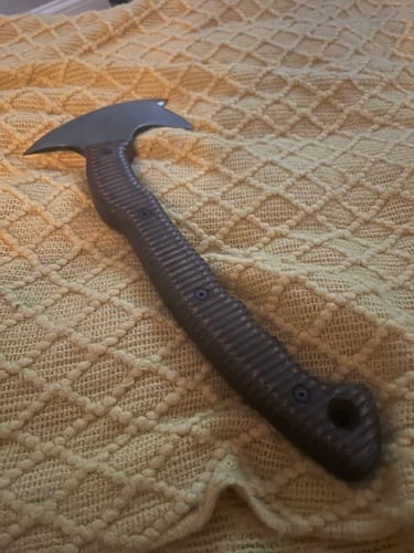 Customer photo review of Combat tomahawk "Barong" with polymer composite handle