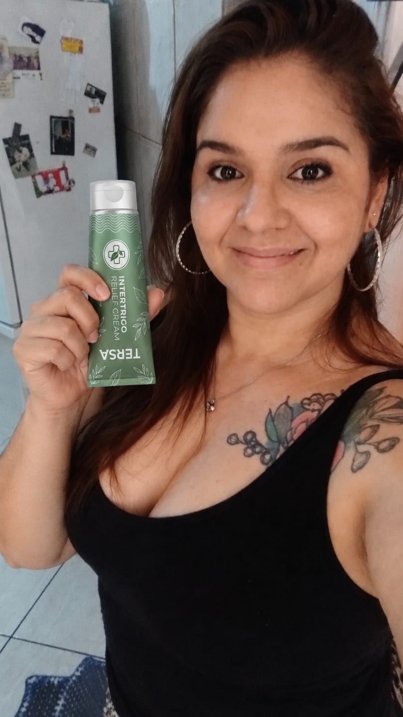 Customer photo review of Crema para pliegues