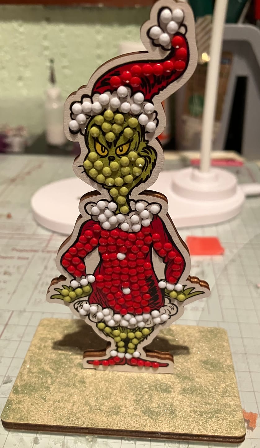 Customer photo review of The Grinch Crystal Art Buddies Series 6