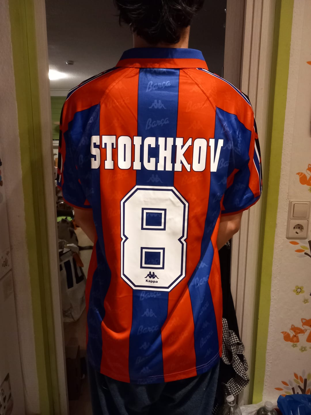 Customer photo review of Hristo Stoickov Barcelona 1996 1997 Retro Jersey Trikot Maillot