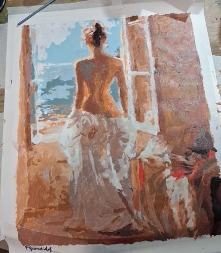 Customer photo review of Femme dénudée et grand Soleil