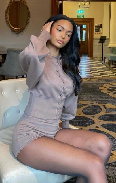 Customer photo review of Ellen Ribbed Knit Two-Piece Set