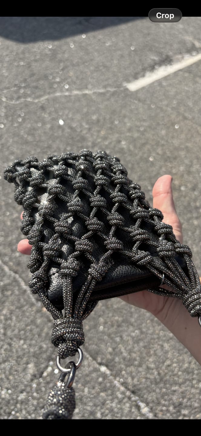 Customer photo review of MAYA Phone Bag - Gunmetal