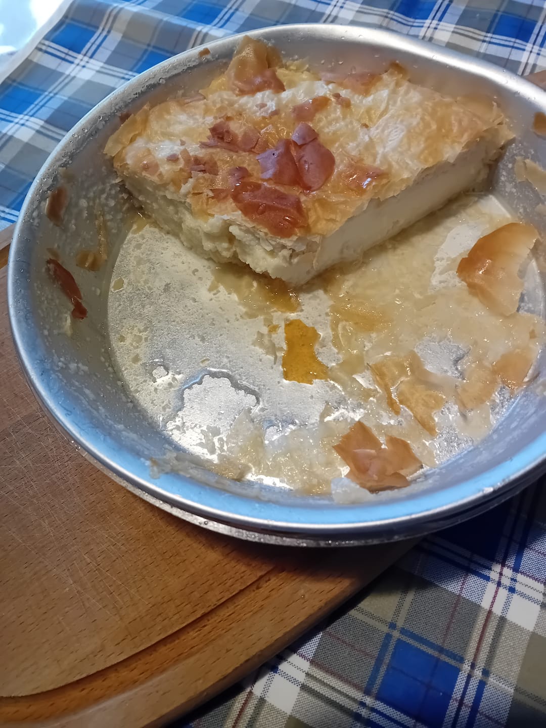 Customer photo review of Traditional Galaktoboureko – Custard Phyllo Pie (approx. 1200g)