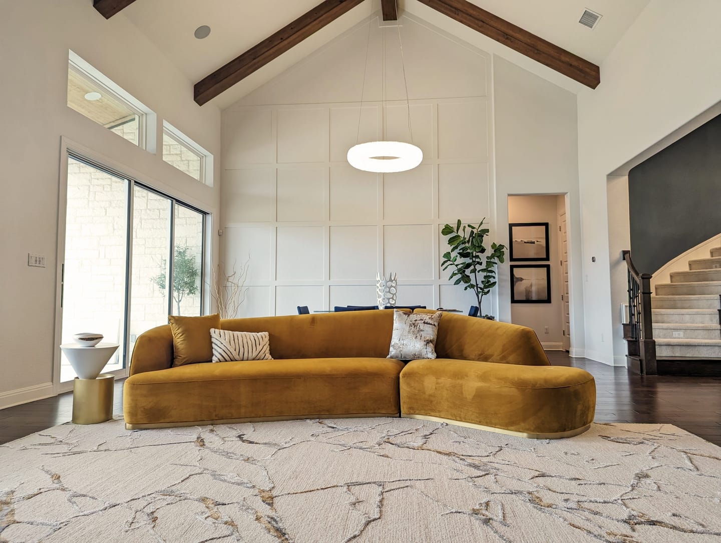 Customer photo review of Reya Form Curved Modular Sectional