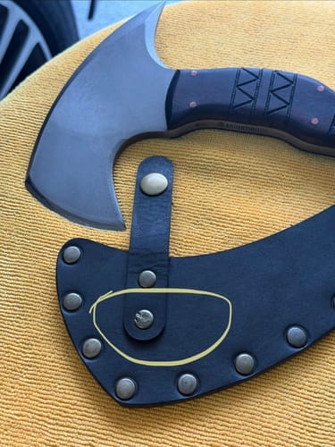 Customer photo review of Hand forged tomahawk "Nanook"