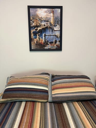Customer photo review of Broderie Diamant - Enfant marchant sur le port