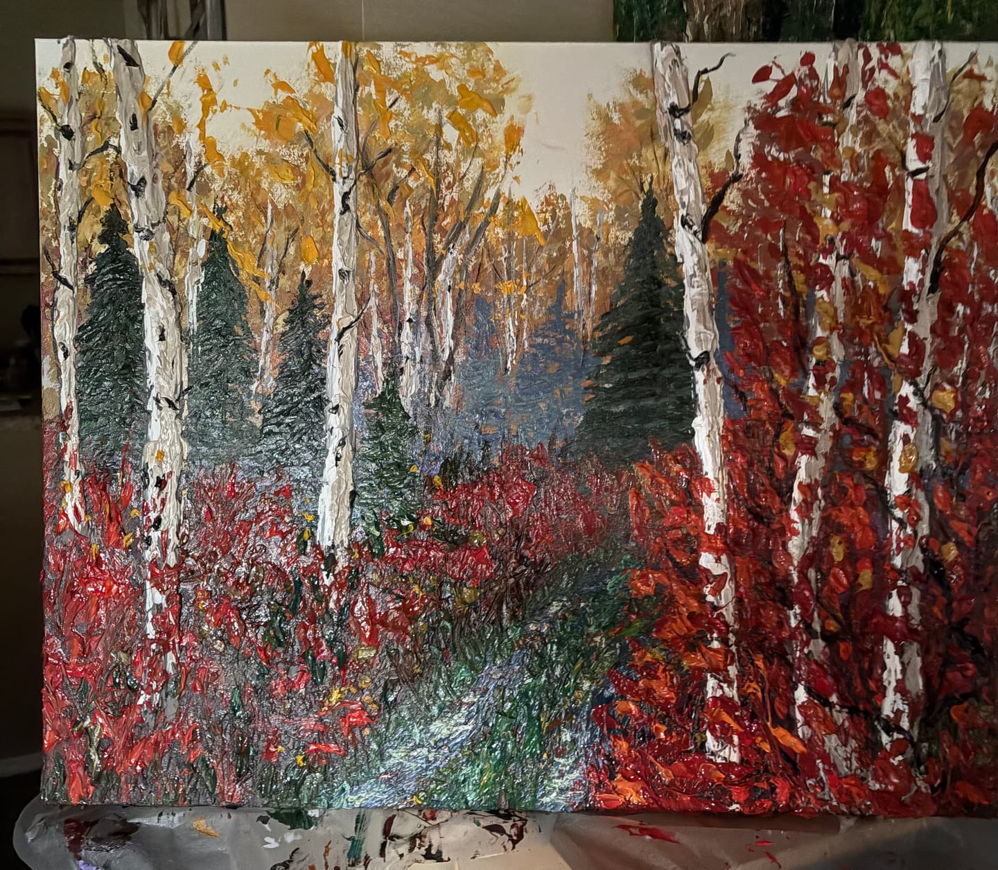 Customer photo review of DabblePaints™️ Burnt Umber — Thick-Body Acrylic Paint