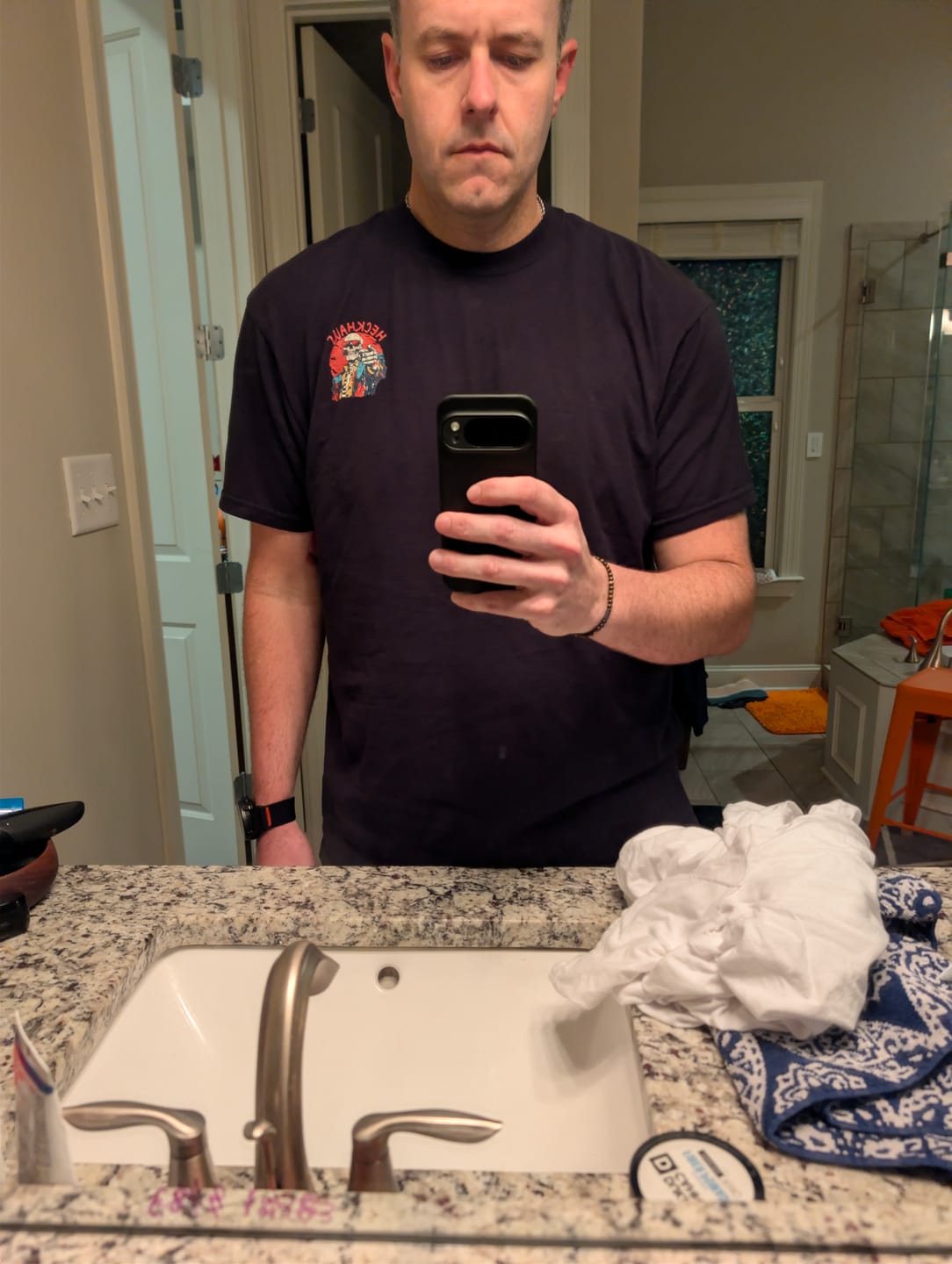 Customer photo review of You Are Enough Haus Special T-Shirt
