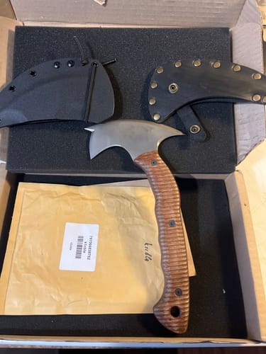 Customer photo review of Compact tomahawk "Mingan" with polymer composite handle