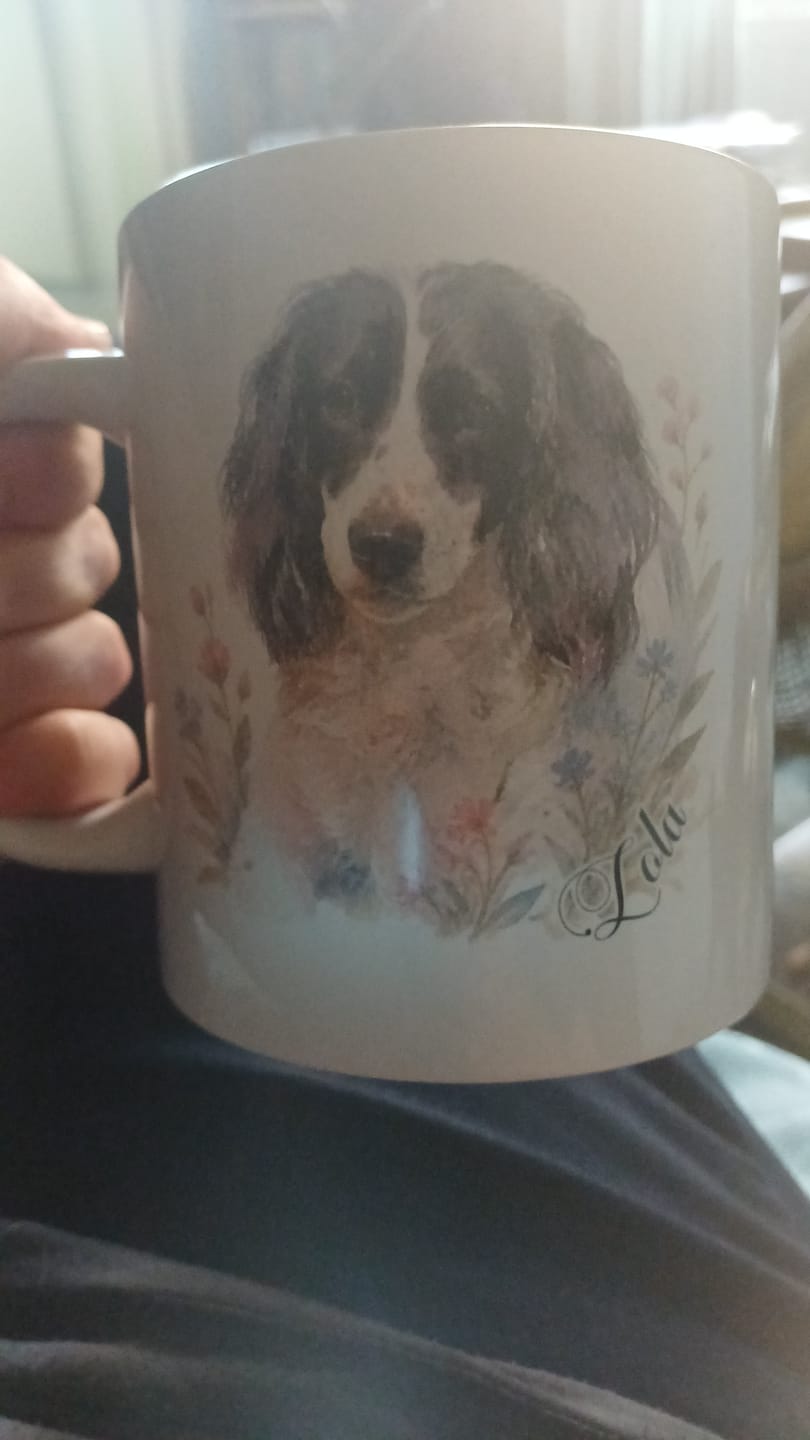 Customer photo review of Personalised Mug - Watercolour