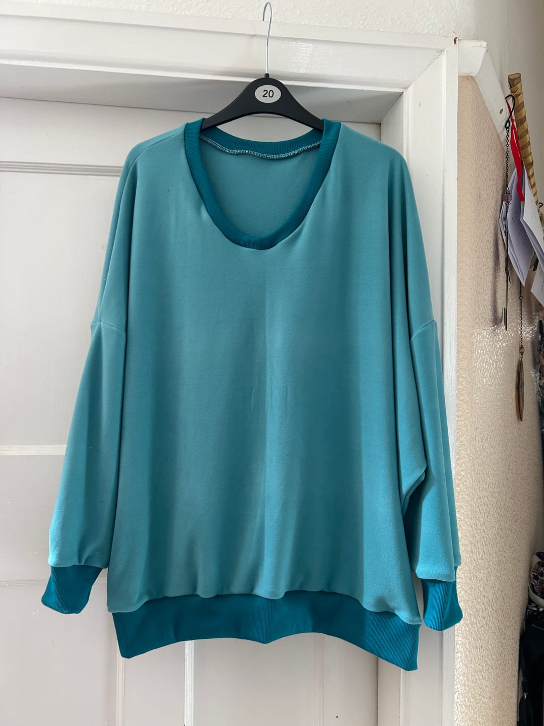 Customer photo review of Plain Stretch Flannel Fabric
