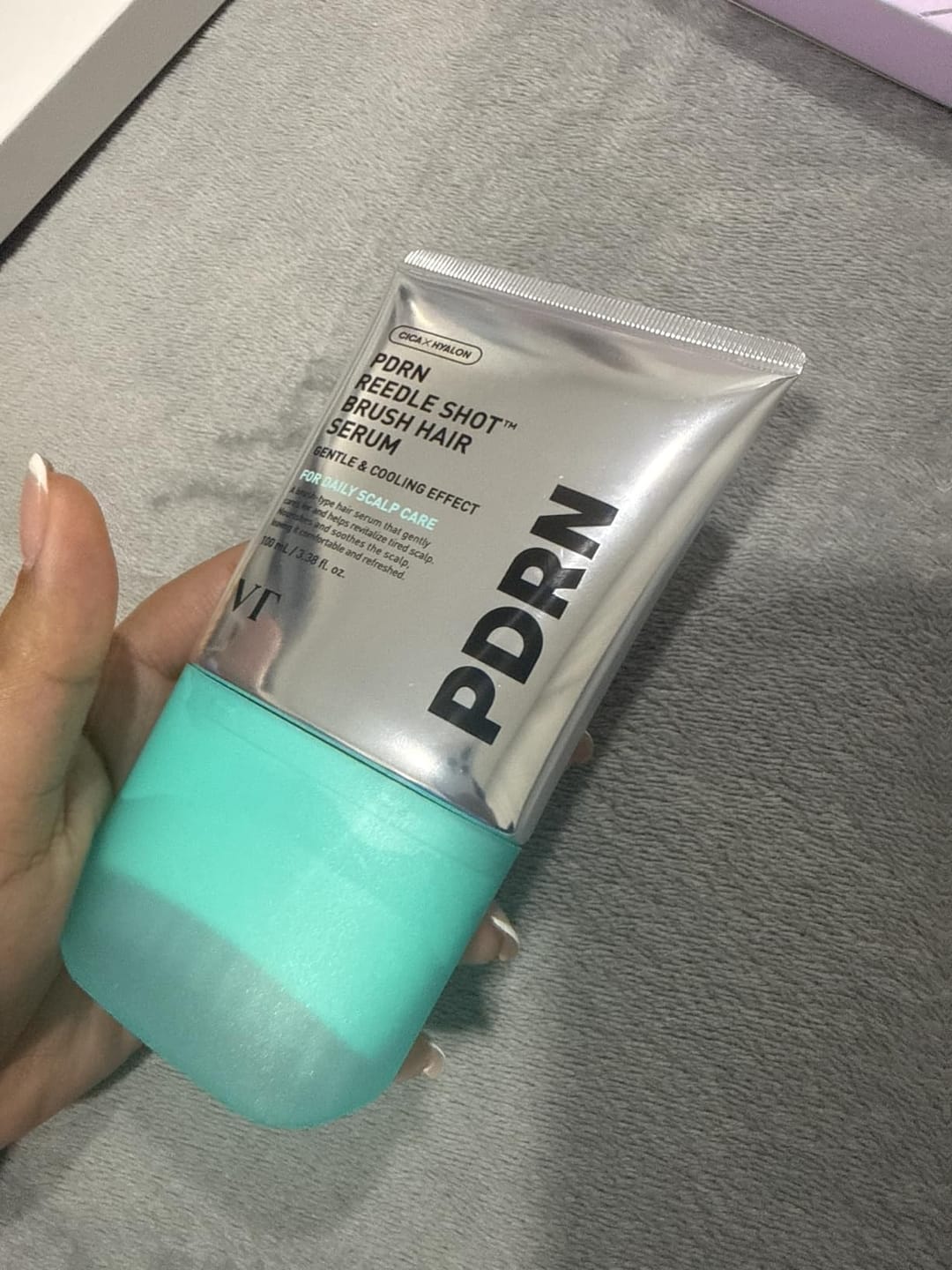 Customer photo review of PDRN Brush Hair Serum