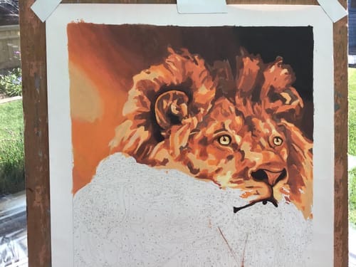 Customer photo review of Couple Lion et Lionne