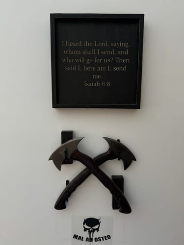 Customer photo review of Сustom made tomahawk "Ogun"