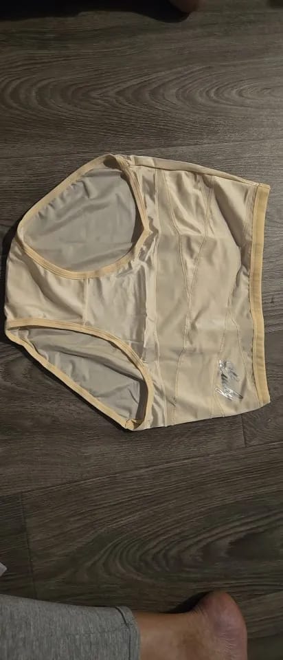 Customer photo review of Culotte taille haute à bandes croisées