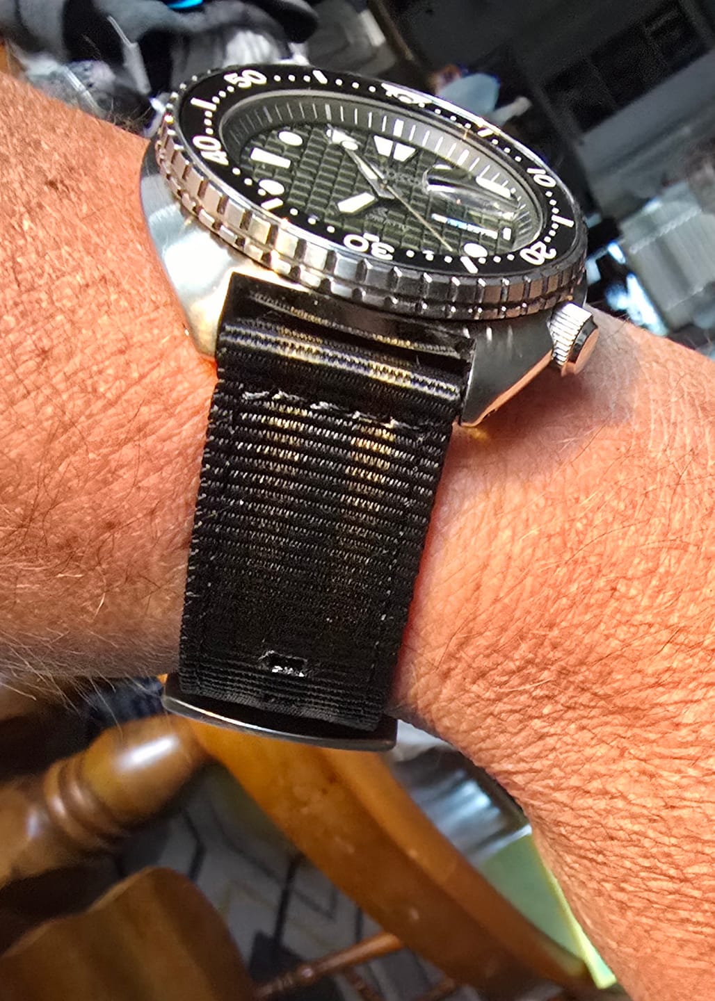 Customer photo review of The O2 Strap - Bond Olive