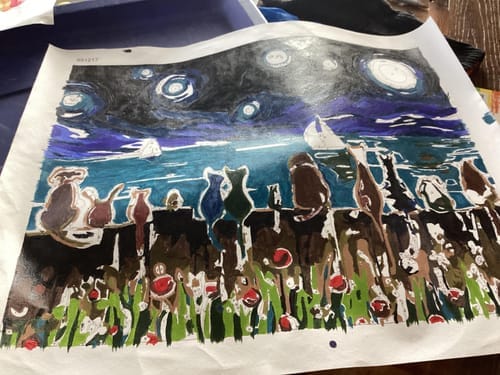 Customer photo review of Nuit étoilée et Animaux de dos