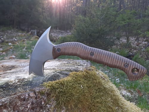 Customer photo review of Compact tomahawk "Mingan" with polymer composite handle