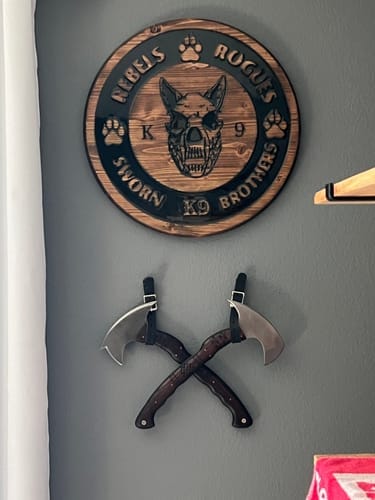 Customer photo review of Сustom made tomahawk "Ogun"