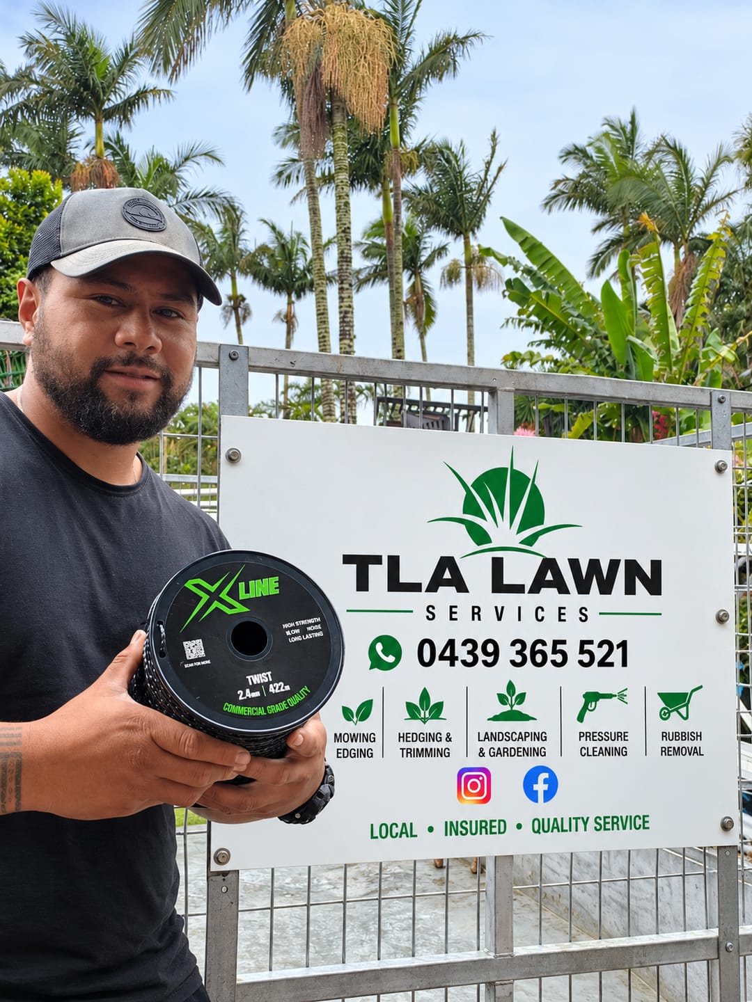 Customer photo review of X-LINE 2.4mm Twist Textured Commercial Grade Brushcutter Trimmer Line 532m Spool