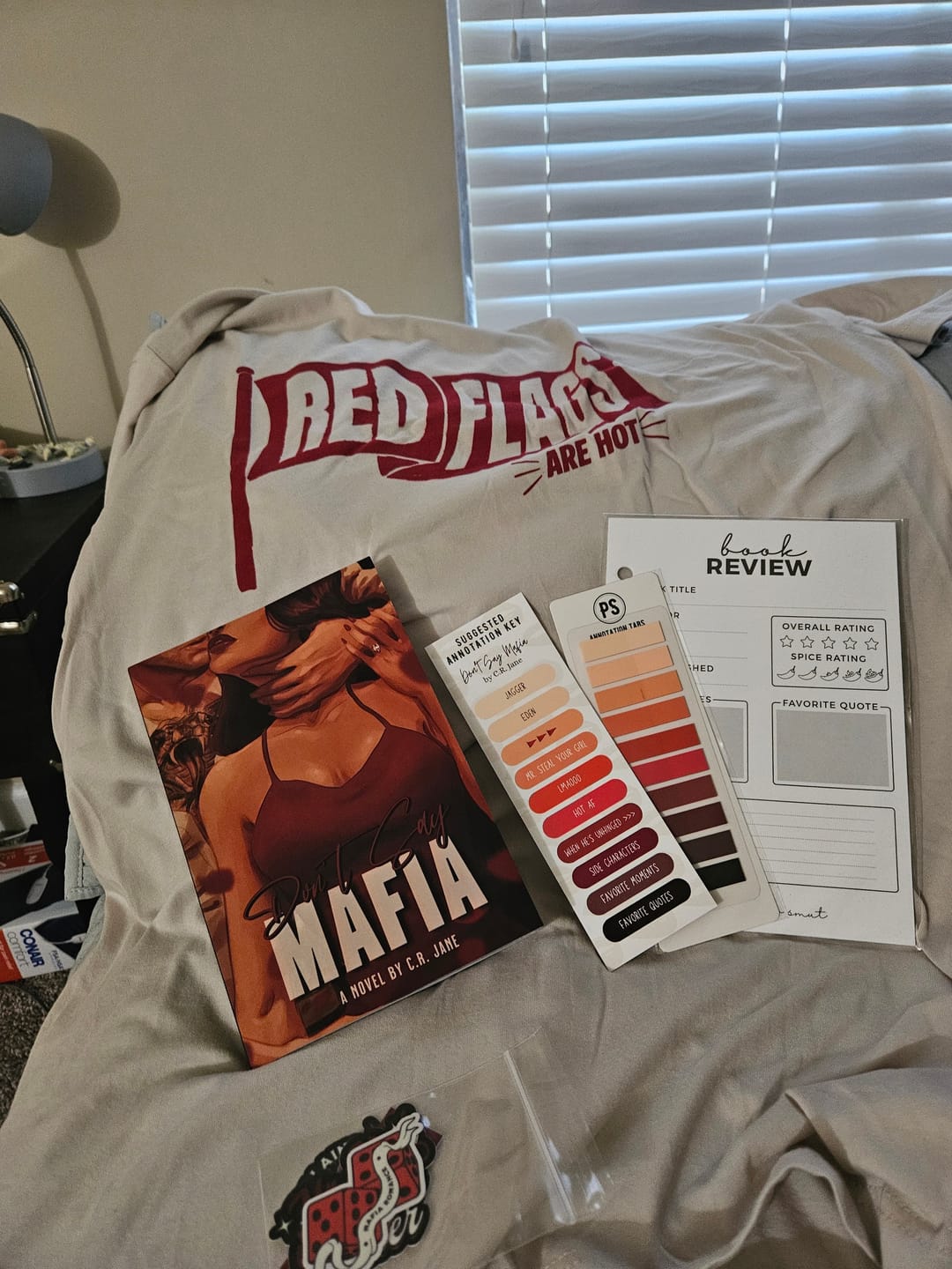Customer photo review of smut slut book club subscription