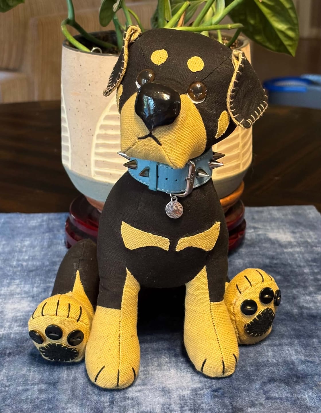 Customer photo review of Scrappy Patchwork Dog  PDF Pattern and Video Tutorial