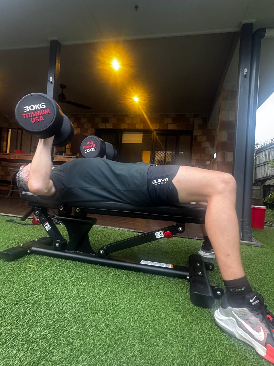 Customer photo review of PRO STYLE DUMBBELL SET 7.5 TO 35KG - 12 PAIRS