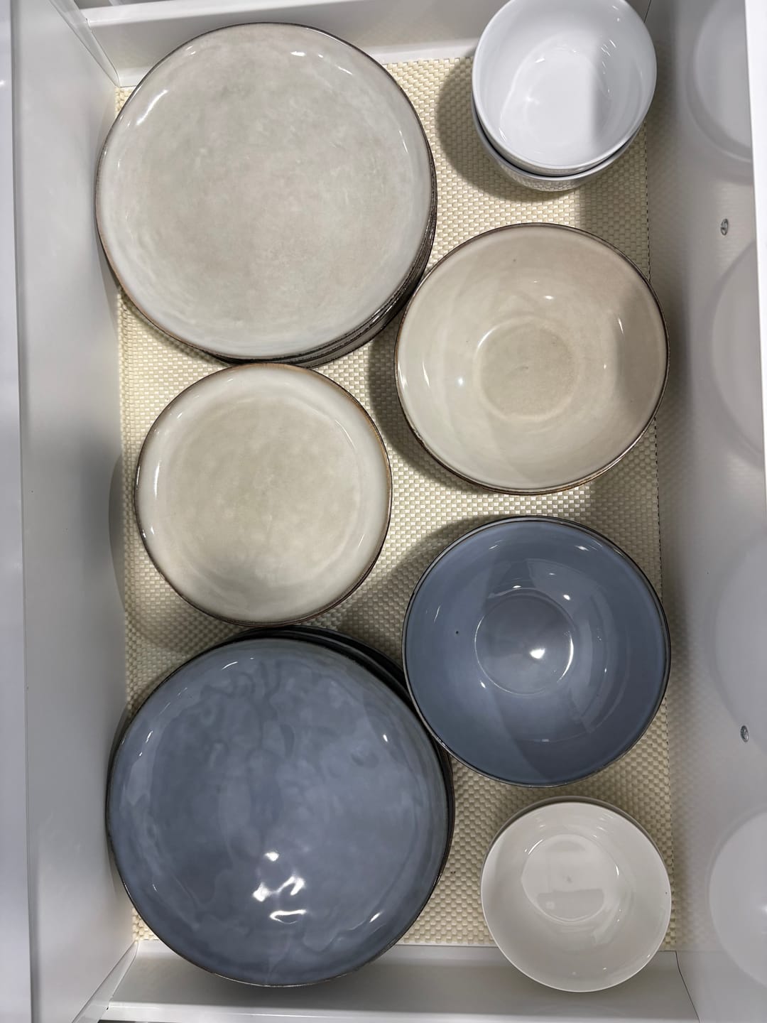 Customer photo review of Olive Green 12pc Stoneware Dinner Set