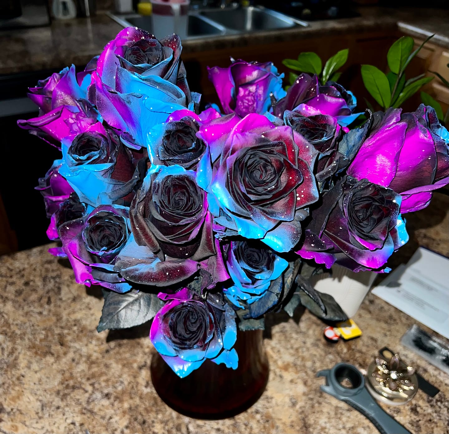 Customer photo review of Starry Galaxy Roses