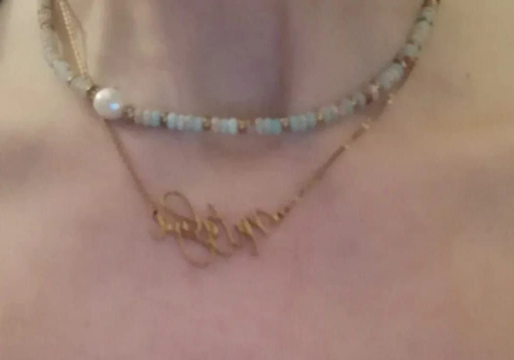 Customer photo review of Handmade Harmony Necklace