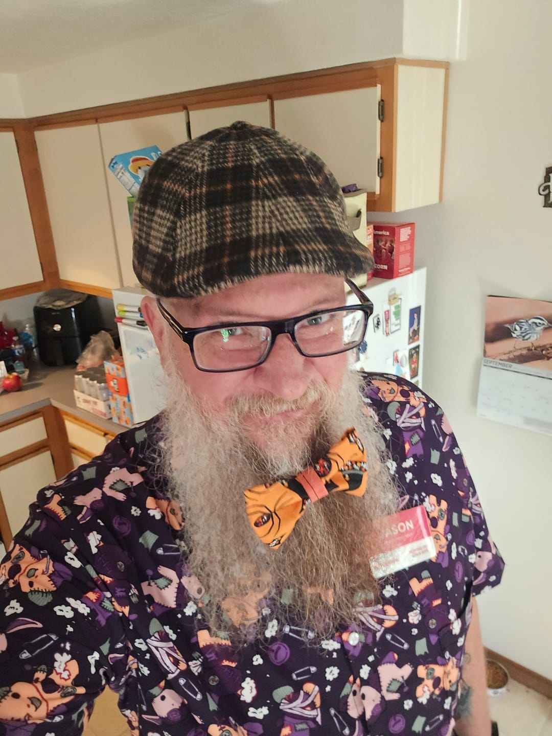 Customer photo review of Haunted Plushies Button Up Shirt