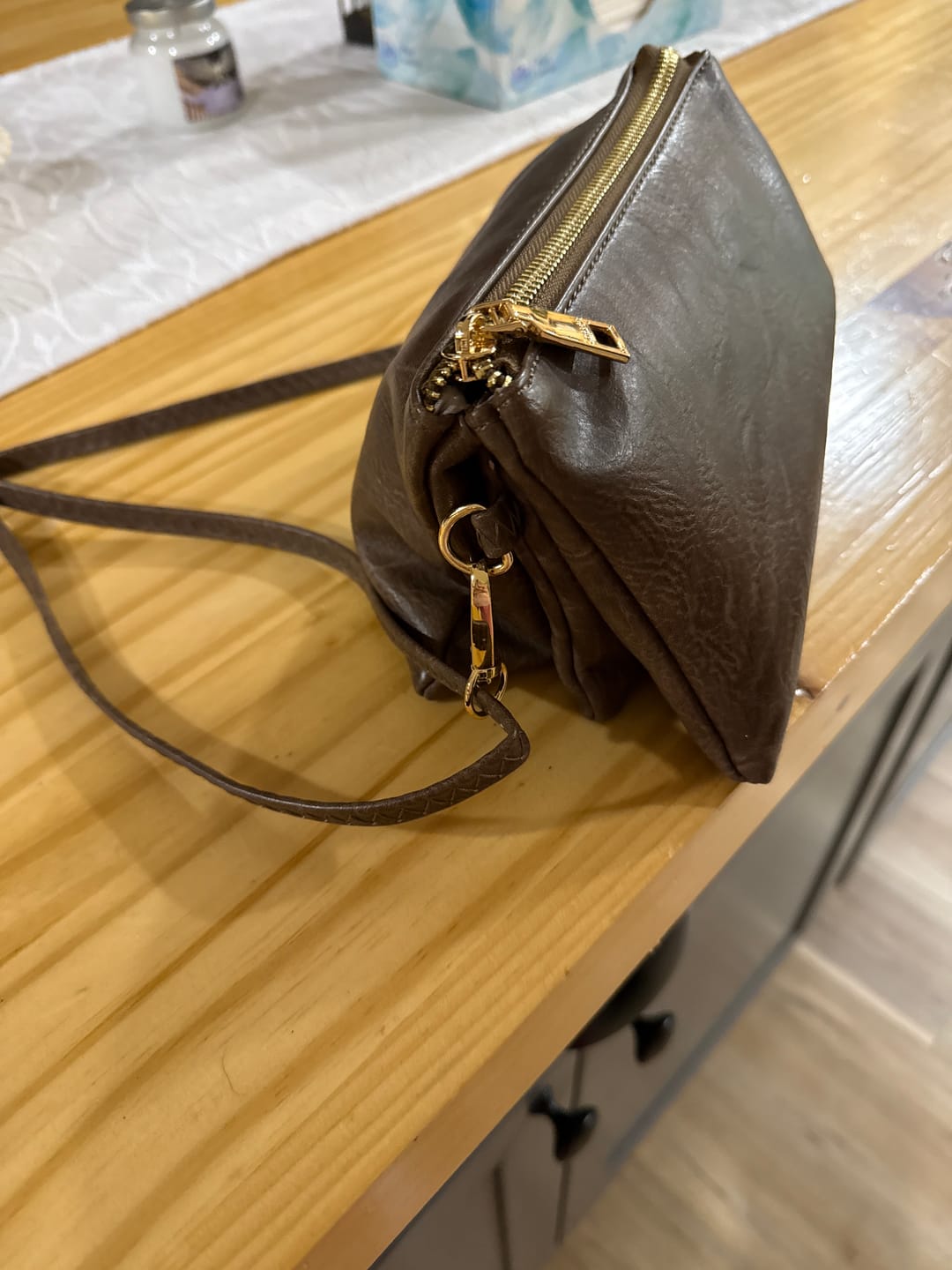 Customer photo review of Riley Vegan Crossbody