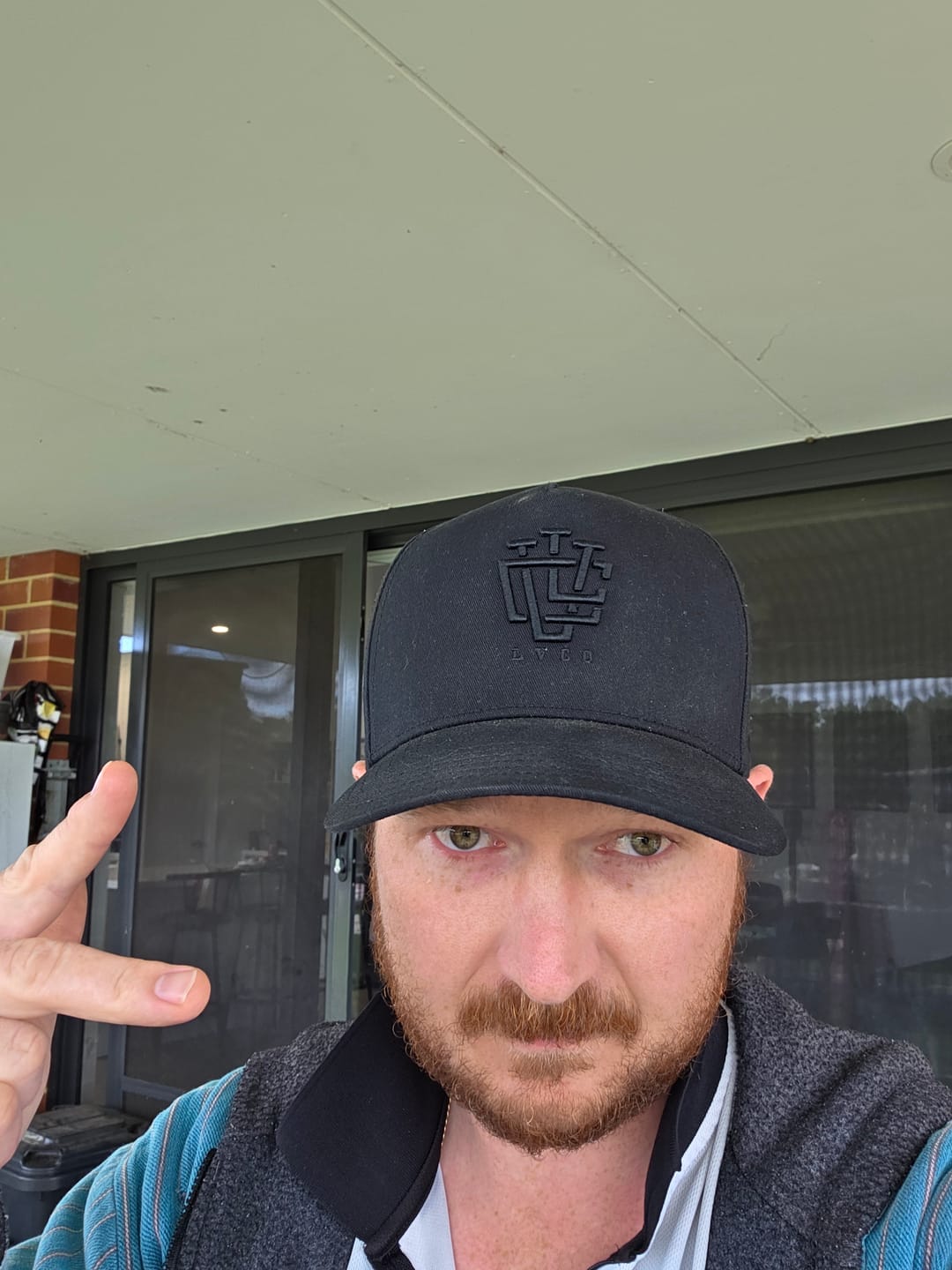 Customer photo review of DEEP FIT LVCO "Blk on Blk" A-Frame Snapback