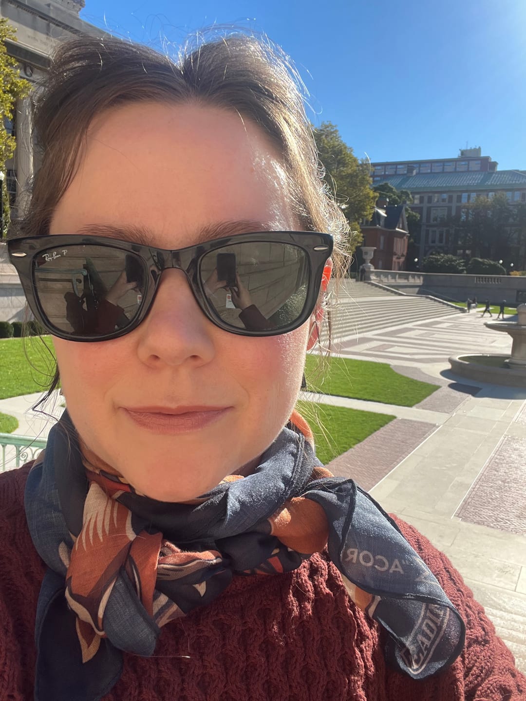 Customer photo review of Acorn All-Season Scarf