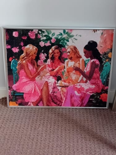 Customer photo review of Broderie Diamant - Toast des Divas au Jardin