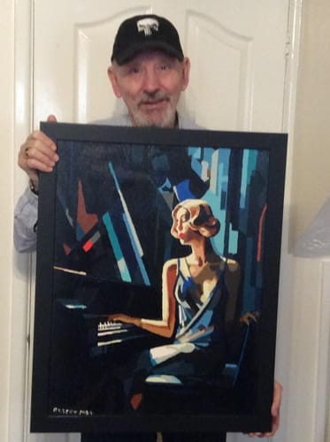 Customer photo review of Femme au Piano Art Déco
