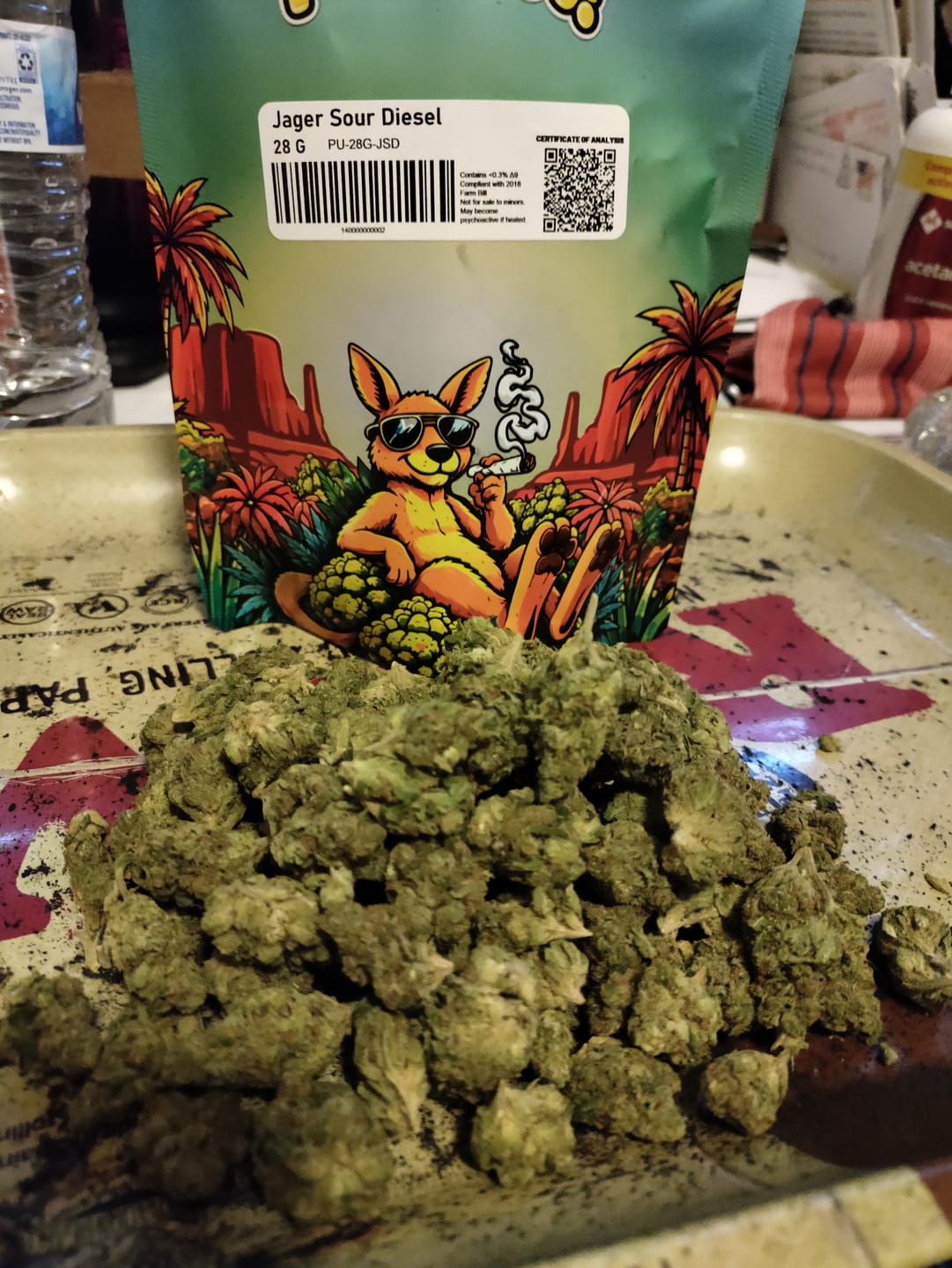 Customer photo review of Puffaroo - Jager Sour Diesel - 28 Grams - Sativa