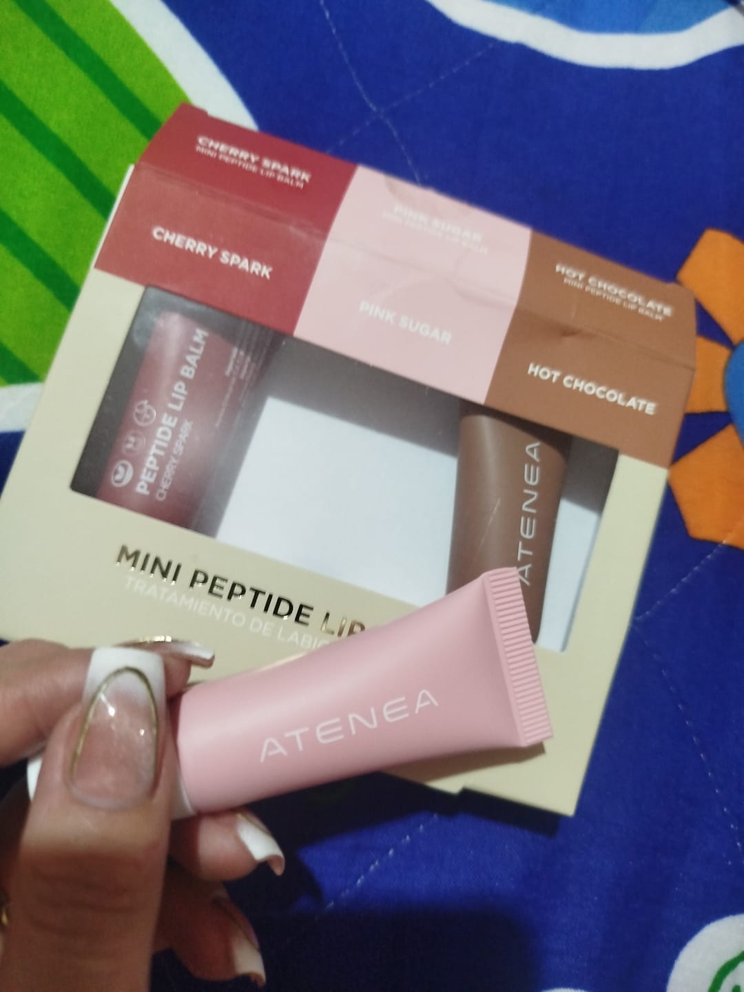 Customer photo review of Kit mini peptide lip balm x3
