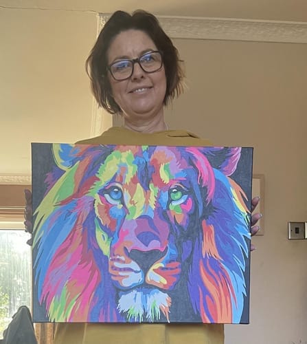 Customer photo review of Lion Pop Art