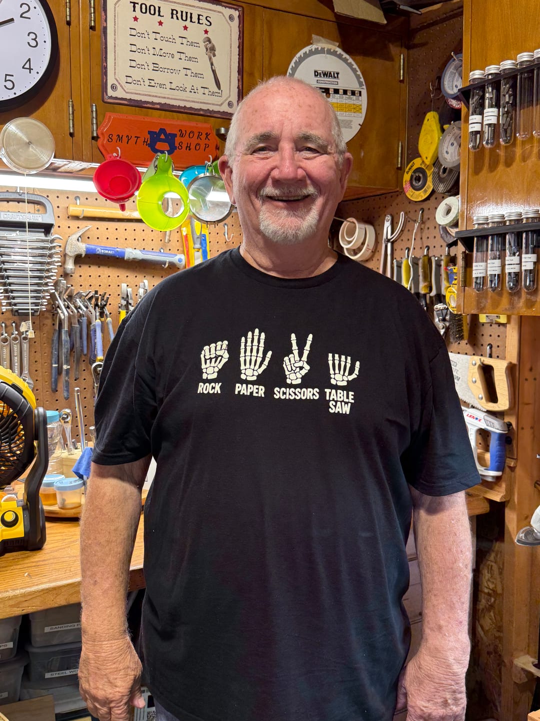 Customer photo review of Rock Paper Saw Tee