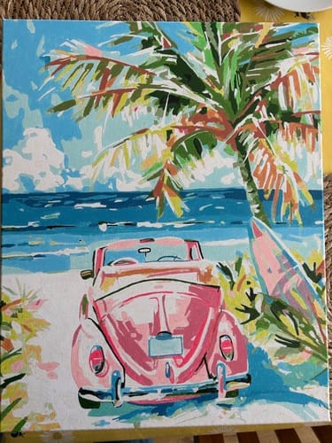 Customer photo review of Voiture rose près de la mer