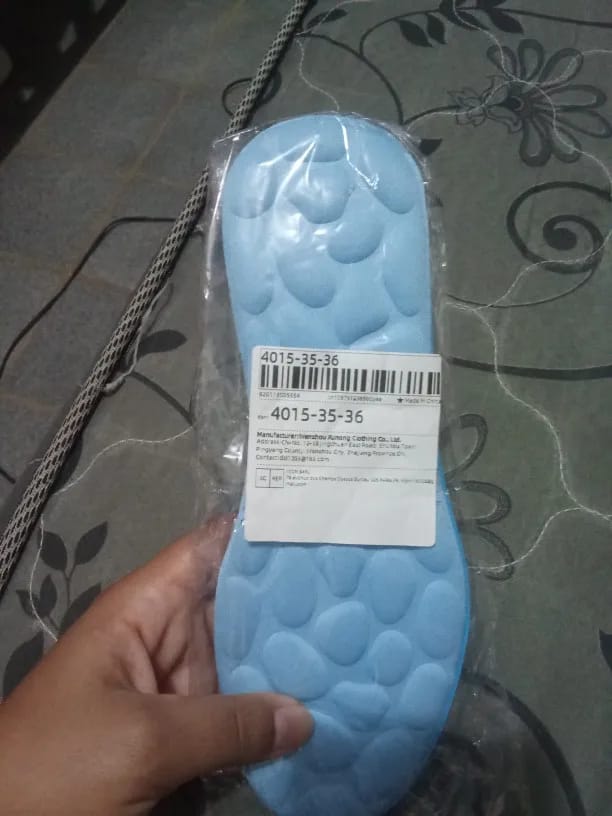 Customer photo review of Plantillas Amortiguadoras Nube