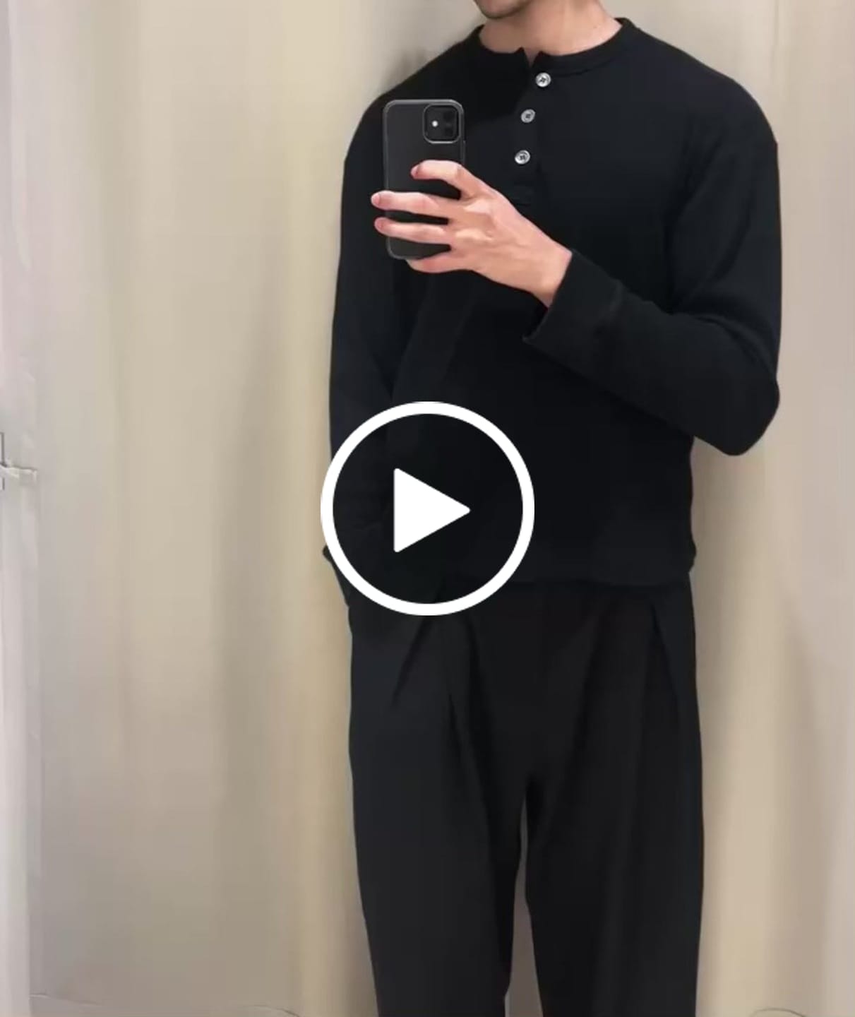 Customer video review of Henley Shirt Black