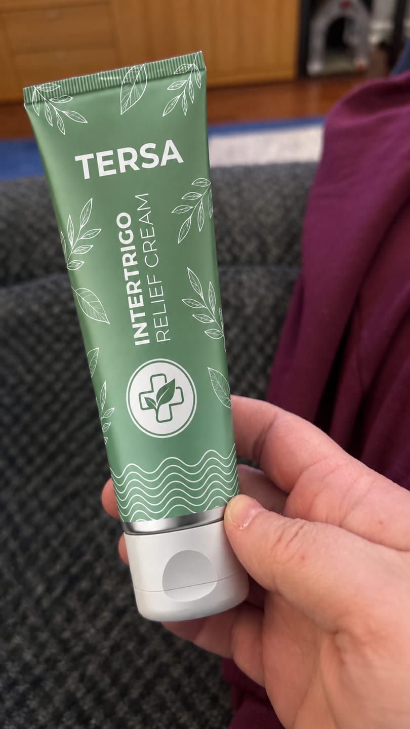Customer photo review of Crema para pliegues