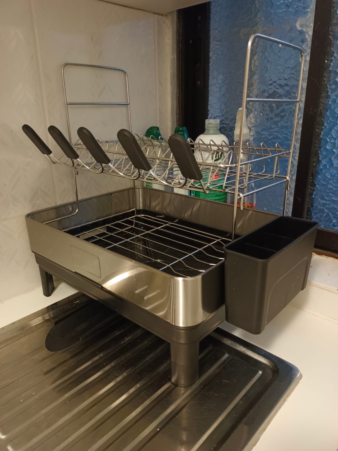 Customer photo review of Escurridor De Platos Inoxidable De 2 Niveles Organizador De Cocina