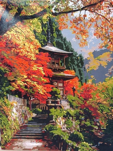 Customer photo review of Pagode japonaise en automne